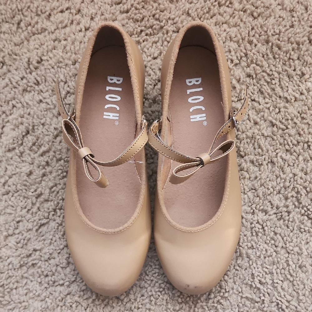 Bloch Women's Beige Mary Jane Flats